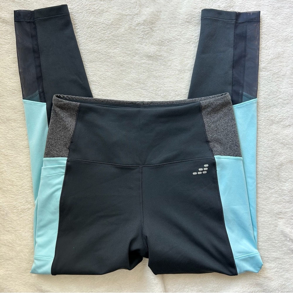 BCG Women’s Black and Light Blue Leggings